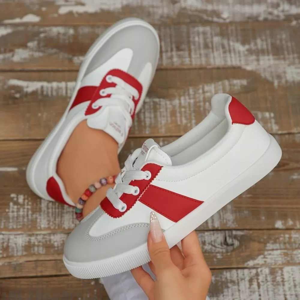 Round Toe Lace Up Sneakers, image 5