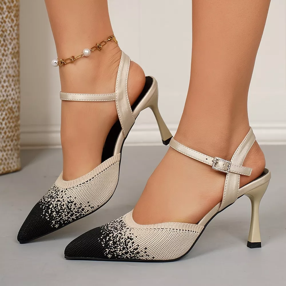 Point Toe Kitten Heels Sandals