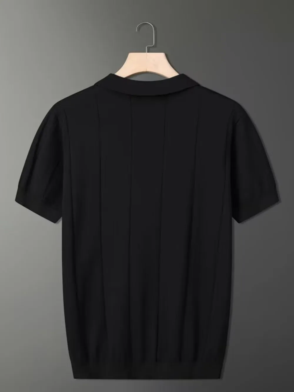 Men's Plus Size Collared Neck Short Sleeve Polo, image 9