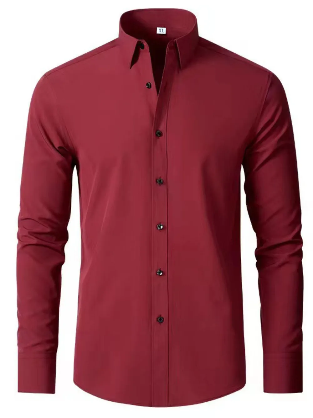 Men's Plus Size Button Up Long Sleeve Shirt, image 5