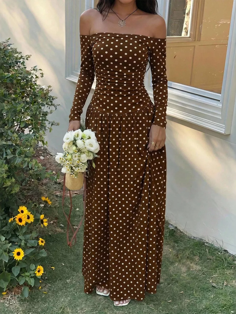 Off-the-Shoulder Maxi Dress, image 18