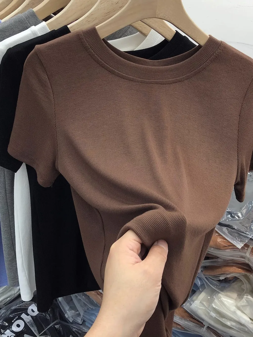 Crew Neck Short Sleeve T-Shirt, image 18