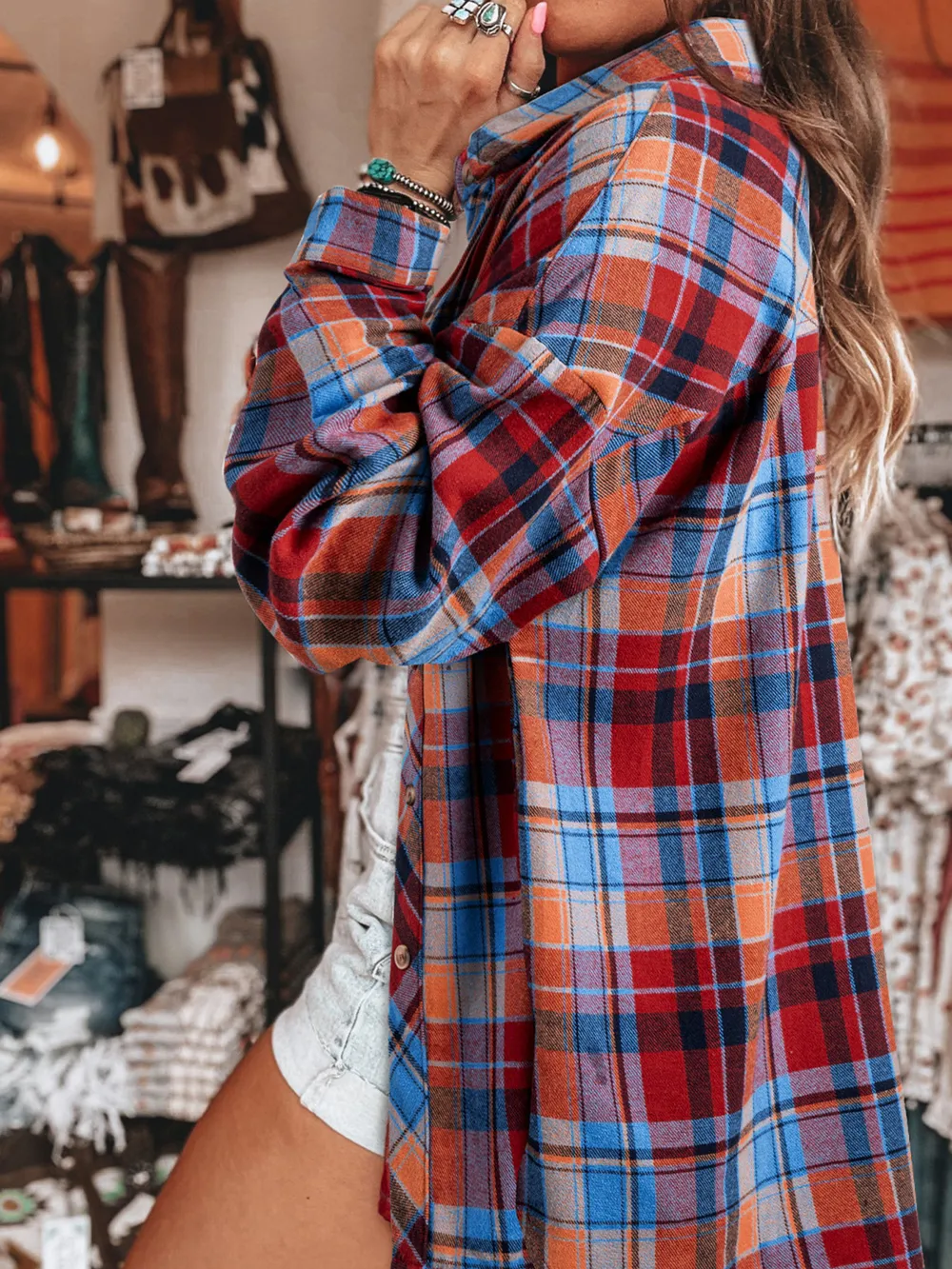 Plaid Button Up Long Sleeve Shirt, image 22