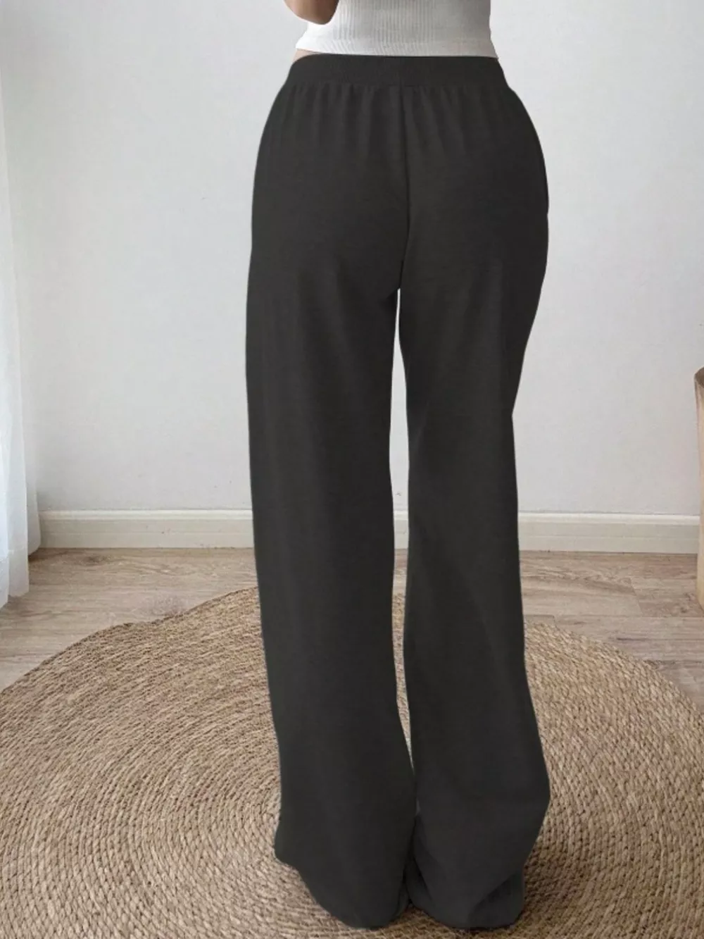 Drawstring Wide Leg Pants, image 9