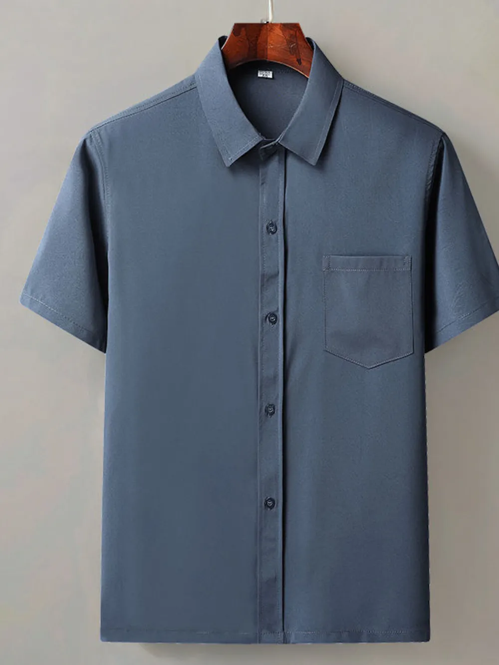 Men's Full Size Button Up Short Sleeve Shirt Plus Size, image 6