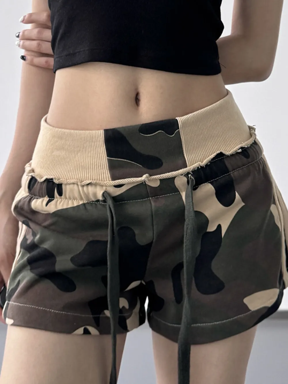 Camouflage Drawstring Shorts, image 7