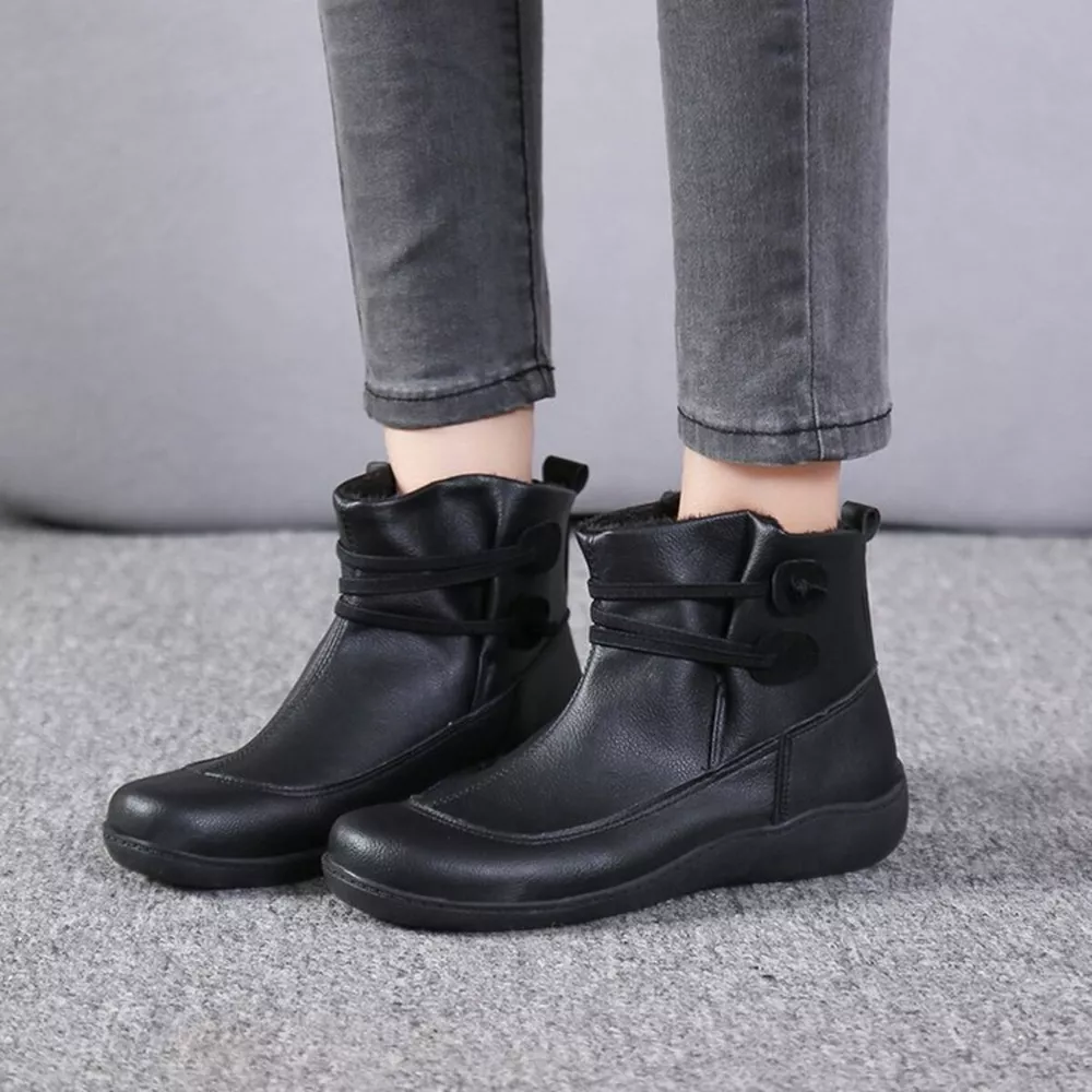 Button Detail Ankle Boots, image 2