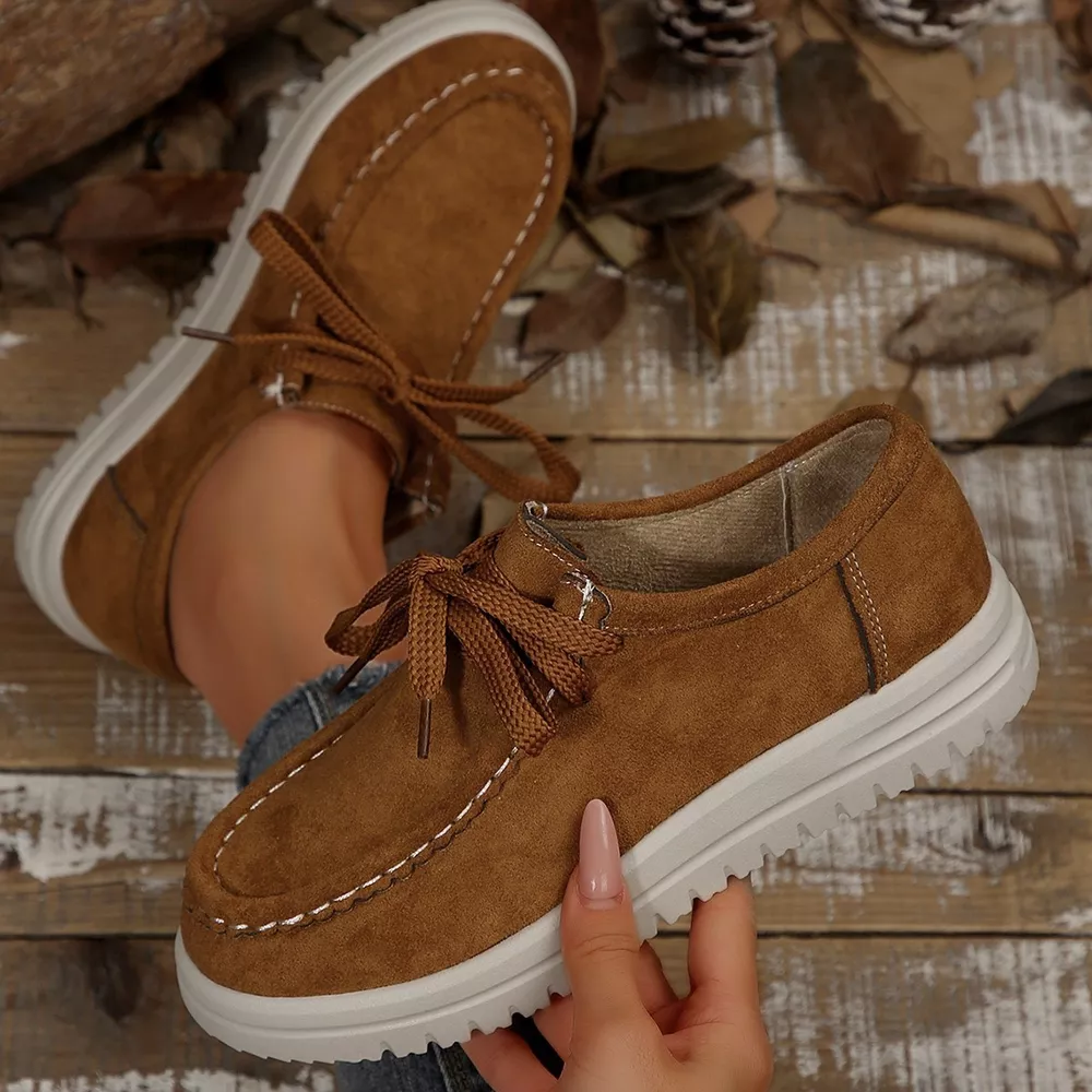 Lace-Up Round Toe Loafers, image 13