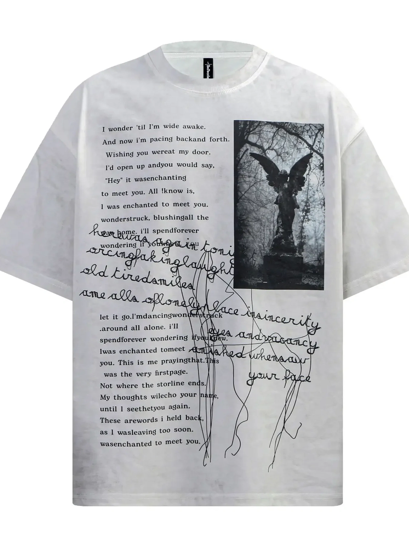 Men's Round Neck Short Sleeve Oversized T-Shirt, image 4