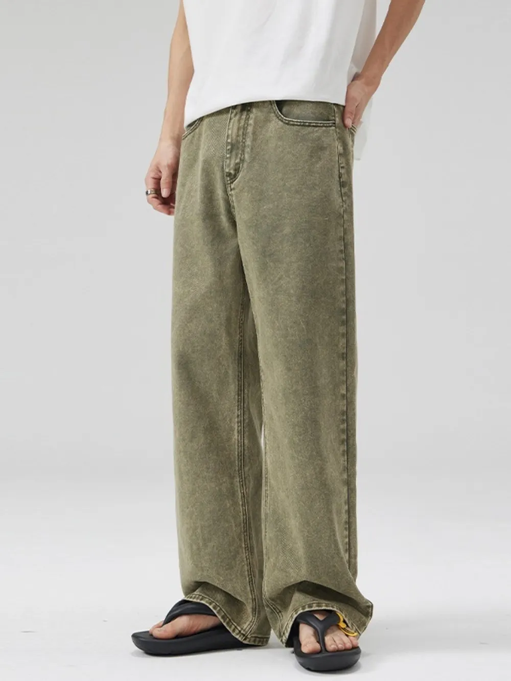 Men's Full Size Wide Leg Jeans Plus Size, image 4