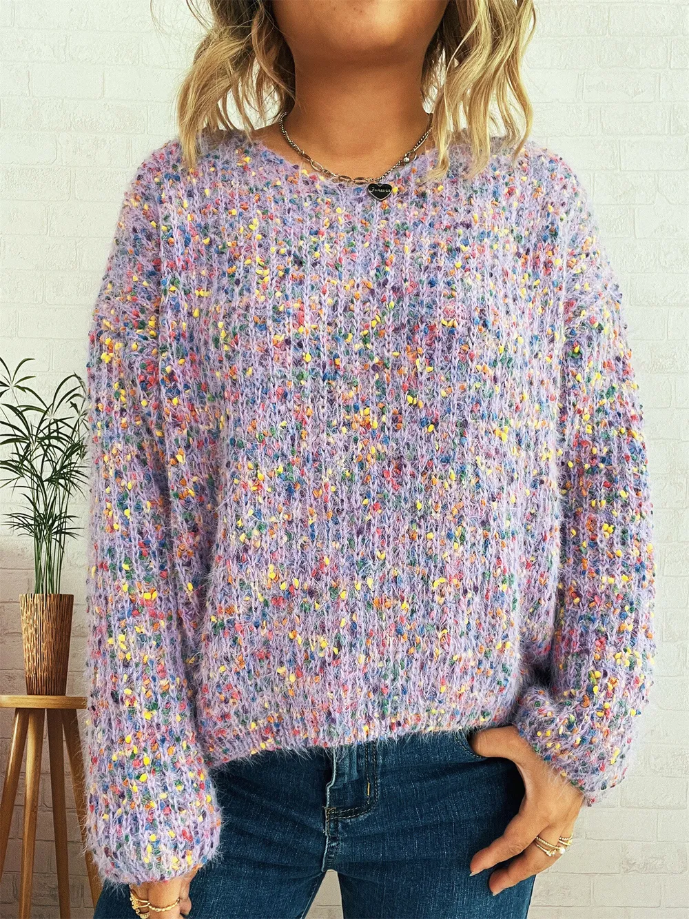 Colorful Long Sleeve Sweater, image 4