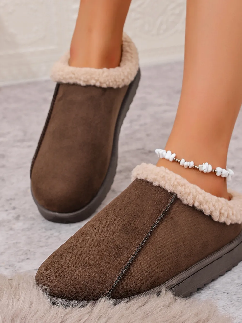 Cozy Faux Fur Lined Slippers, image 9