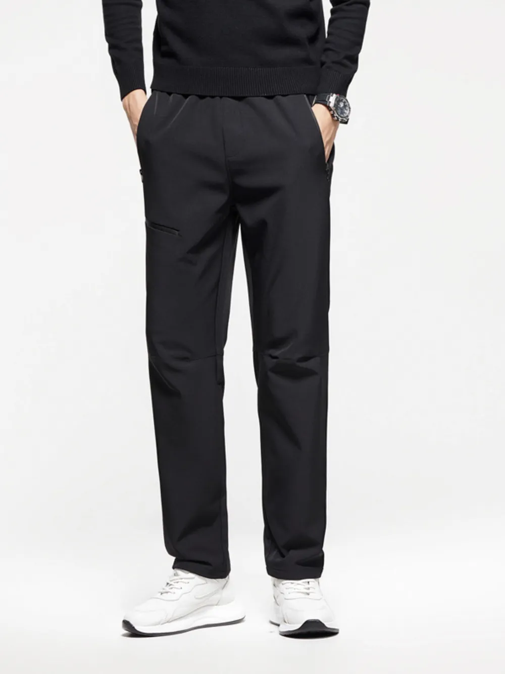 Men's Plus Size Casual Straight-Leg Pants