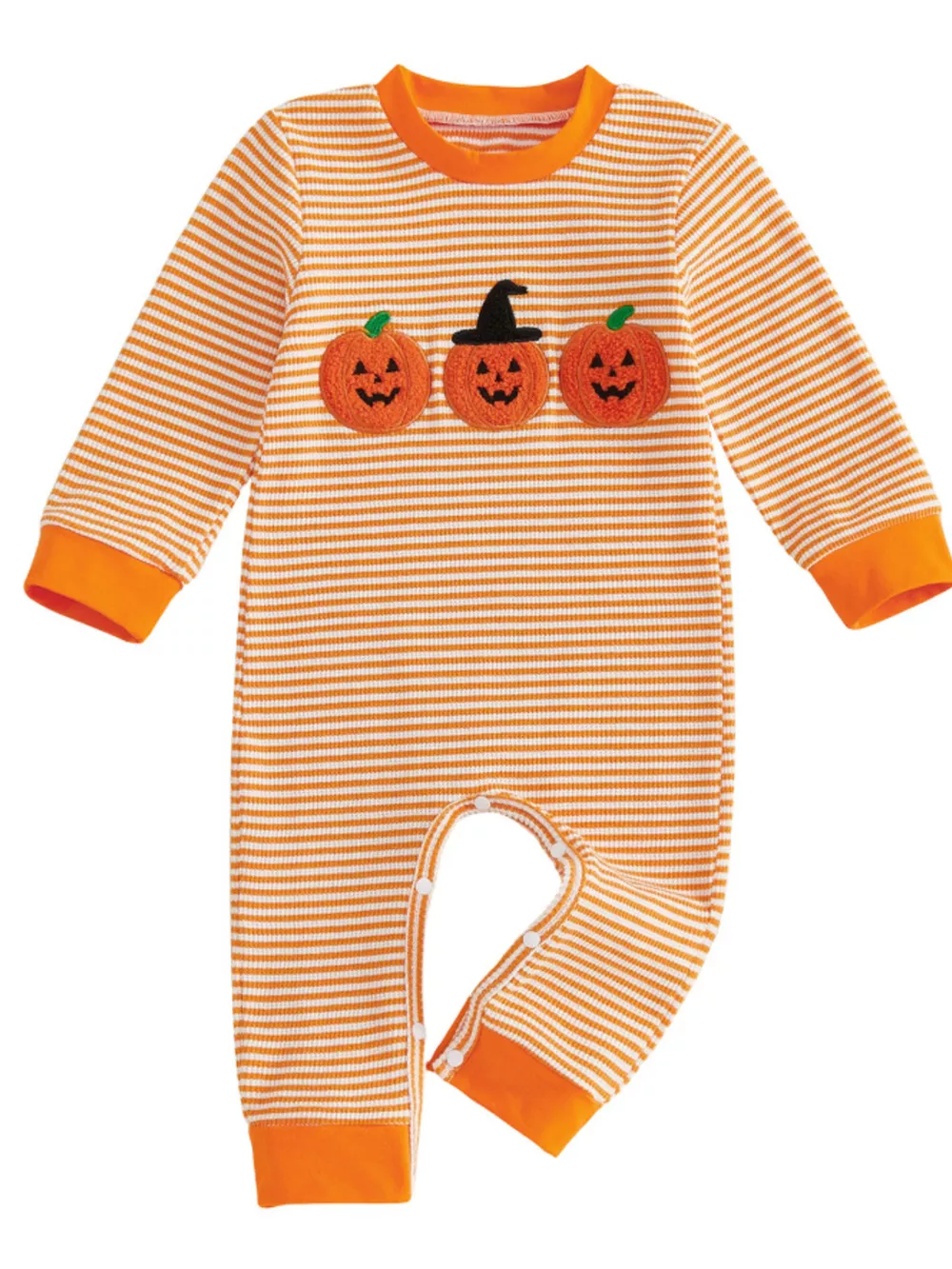 Children's Halloween Striped One-Piece Jumpsuit, image 6