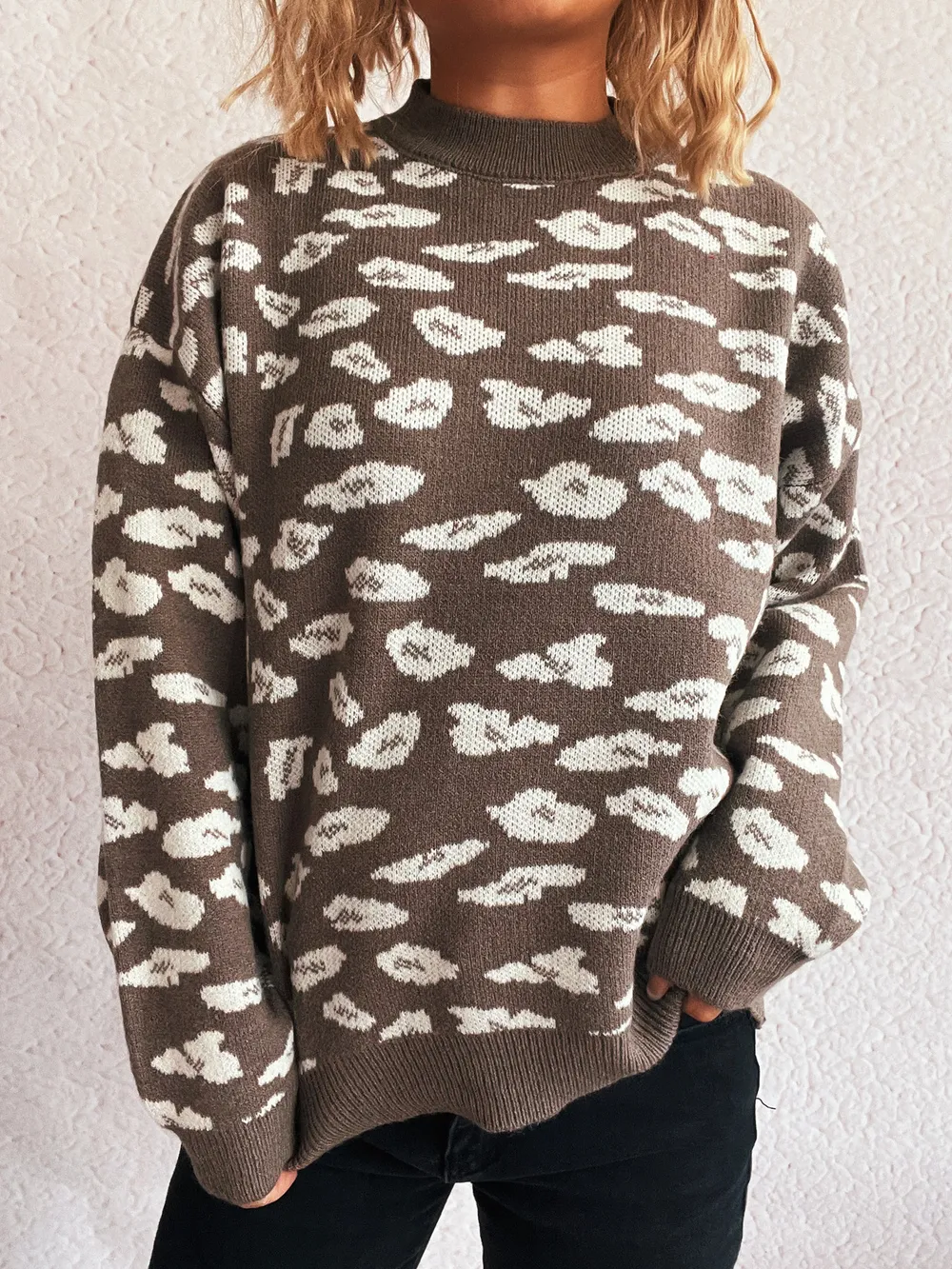 Mock Neck Long Sleeve Sweater, image 8