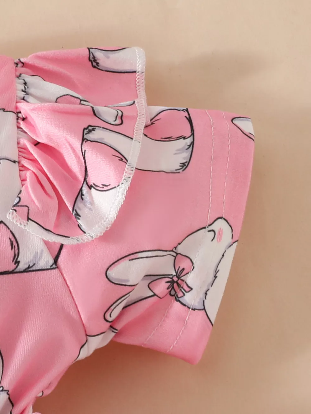 Children's Bunny Applique Bodysuit Dress & Headband Set, image 9
