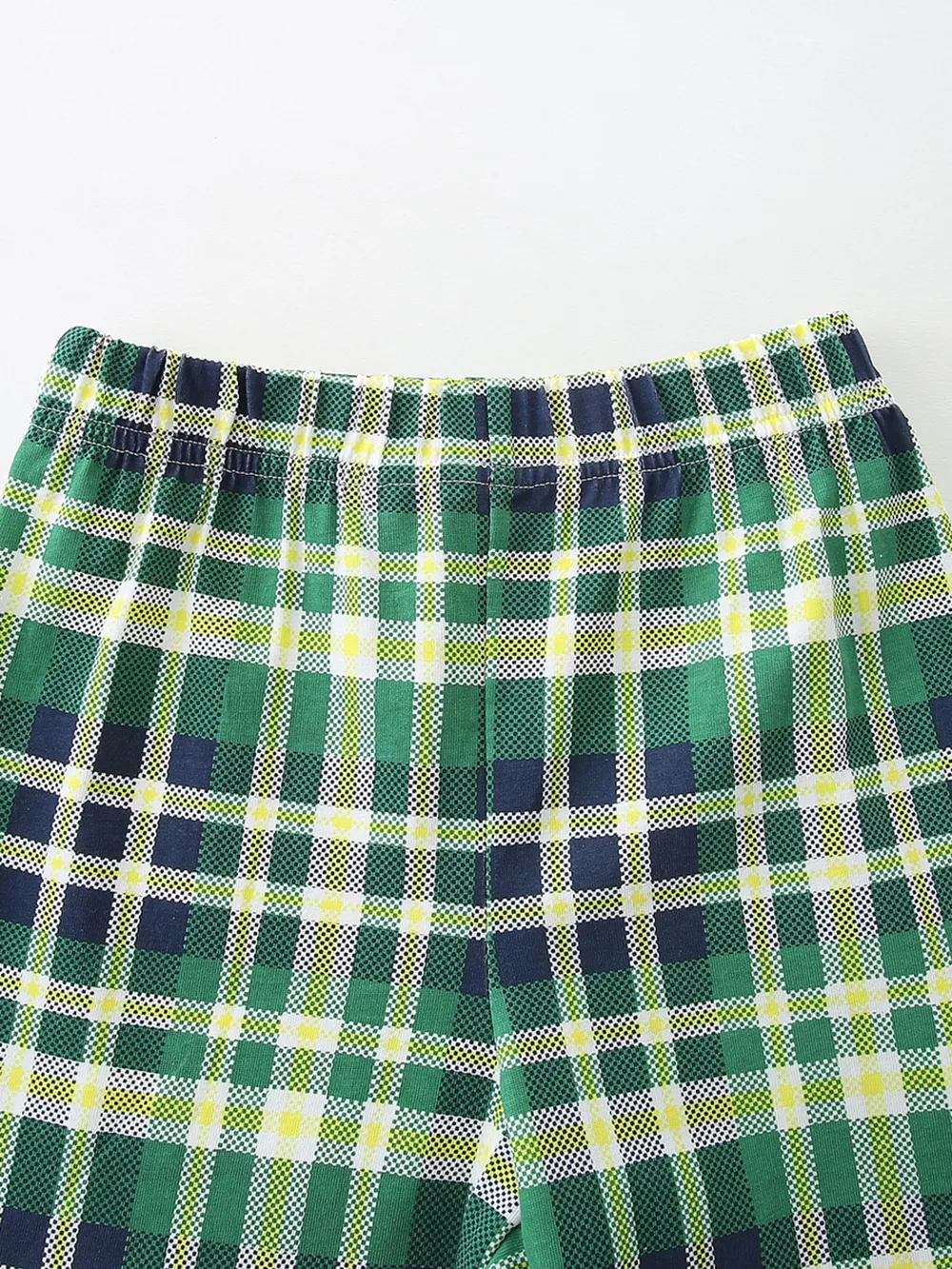 Children's Playful Vehicle Print T-shirt and Plaid Shorts Set, image 4