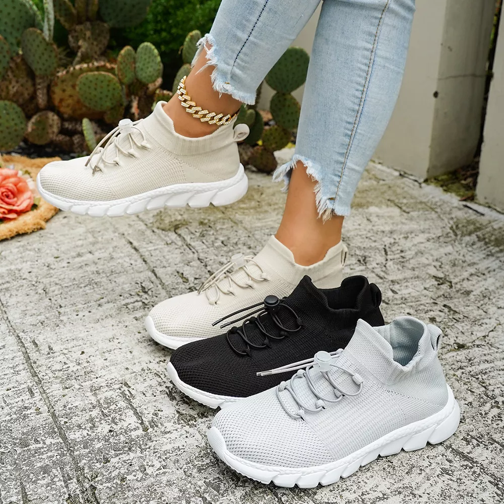 Round Toe Lace Up Sneakers, image 2