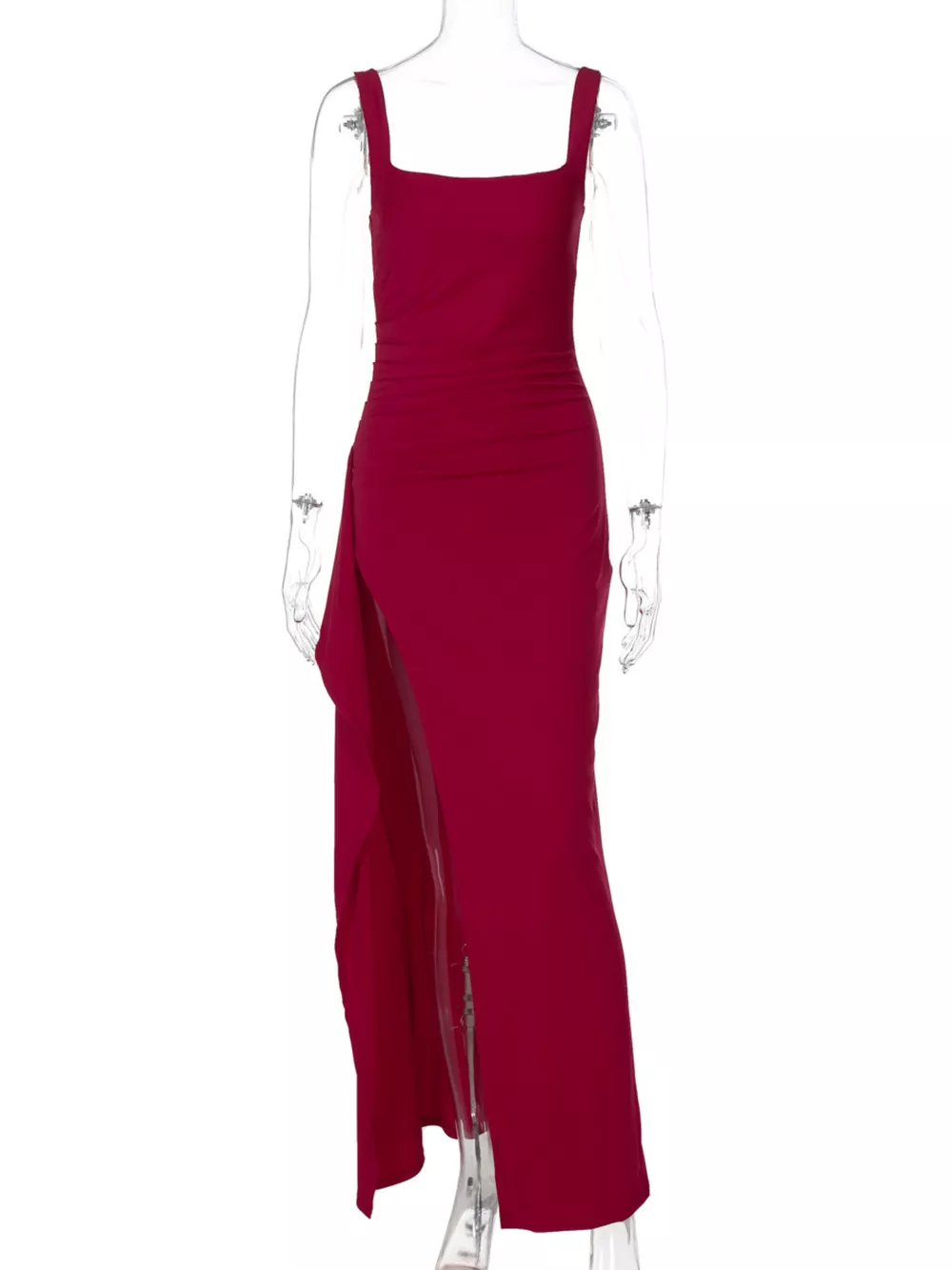 Slit Square Neck Maxi Dress, image 15