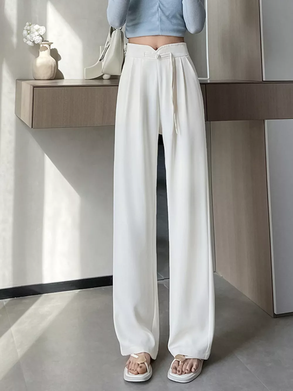 High-Waisted Wide-Leg Pants, image 7