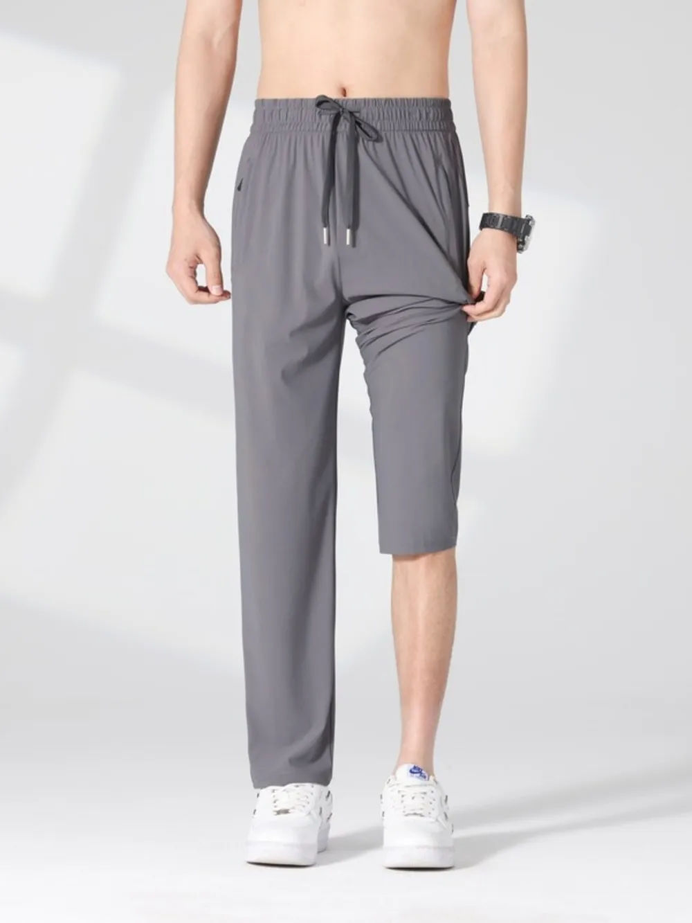 Men's Plus Size Casual Lightweight Quick-Dry Pants, image 2