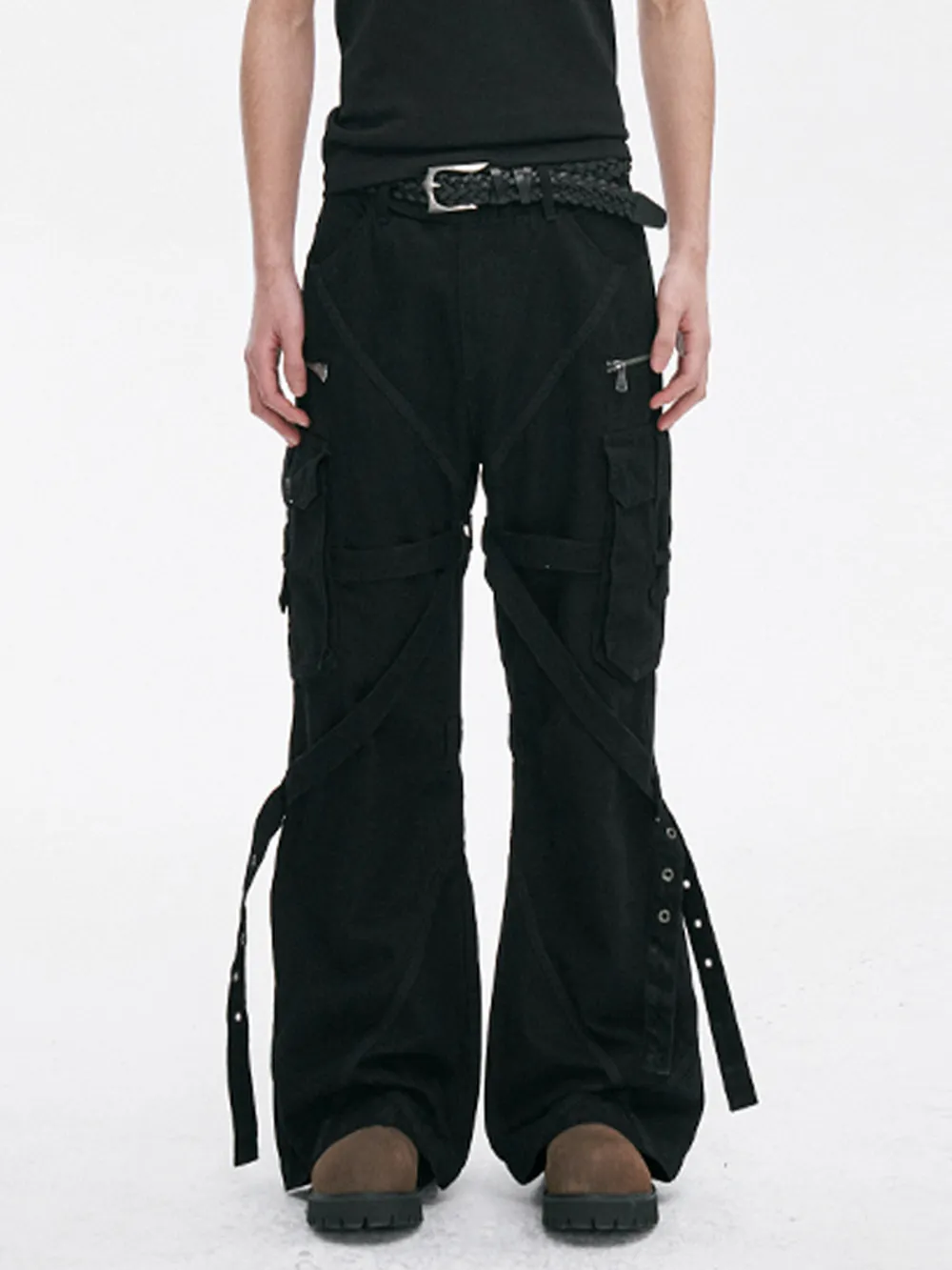 Men's Wide Leg Cargo Pants