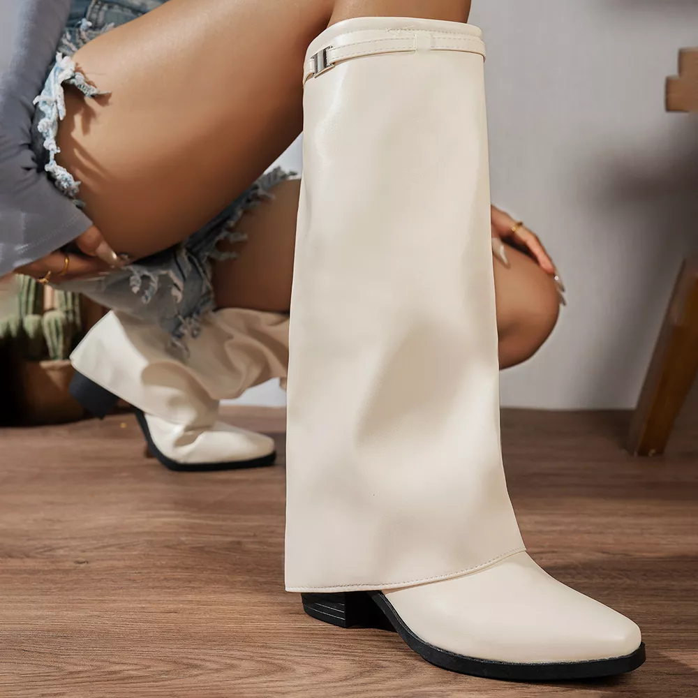 Knee-High Block Heel Boots, image 3