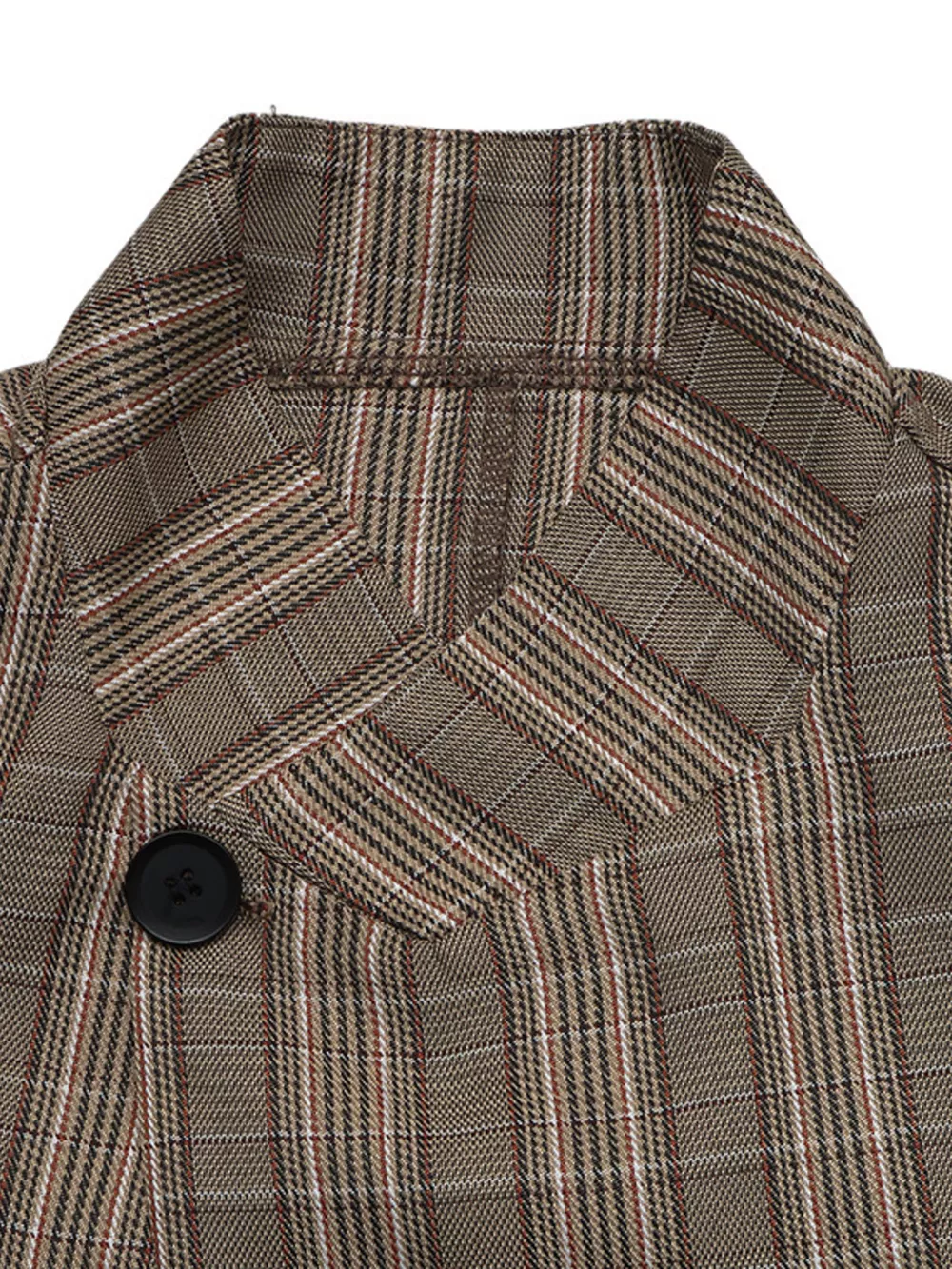 Plaid Single-Button Blazer, image 7
