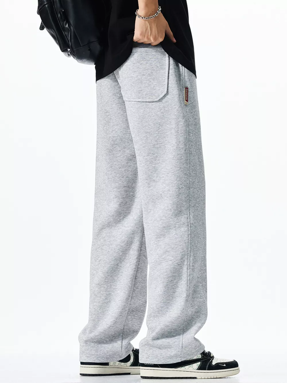 Men's Plus Size Casual Loose-Fit Drawstring Sweatpants, image 4