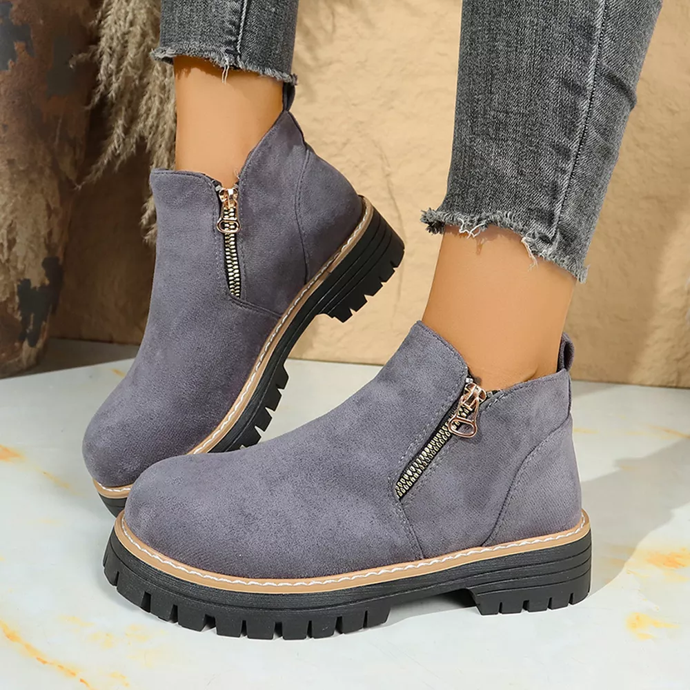 Round Toe Platform Boots, image 8