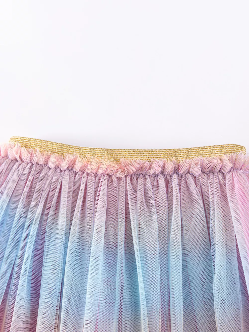 Children's Rainbow Cloud Applique Top and Tulle Skirt Set, image 3