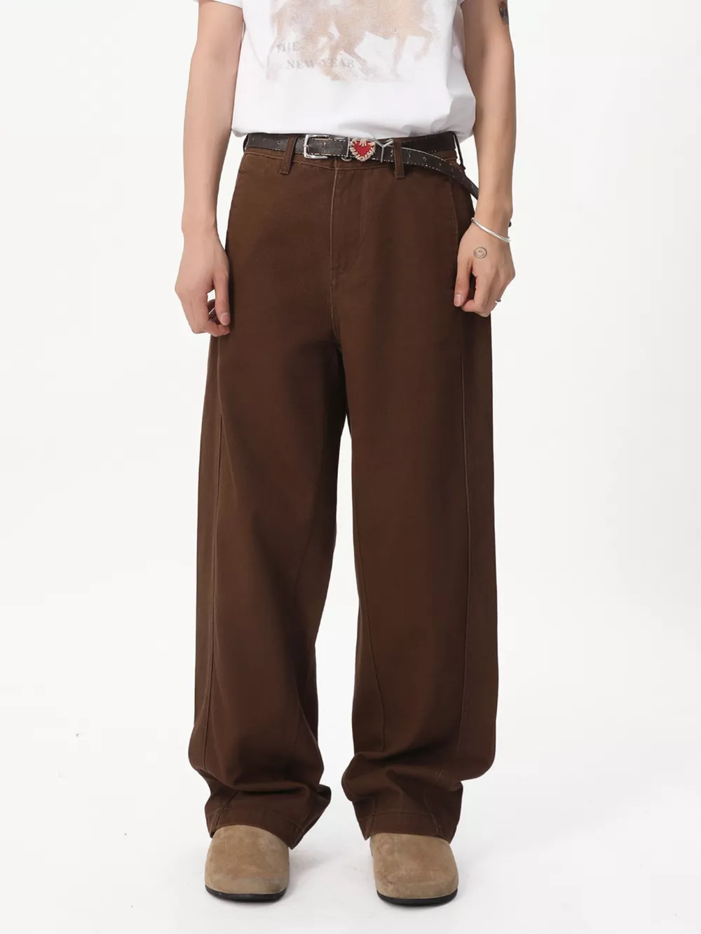 Men's Vintage Wide Leg Jeans, image 3