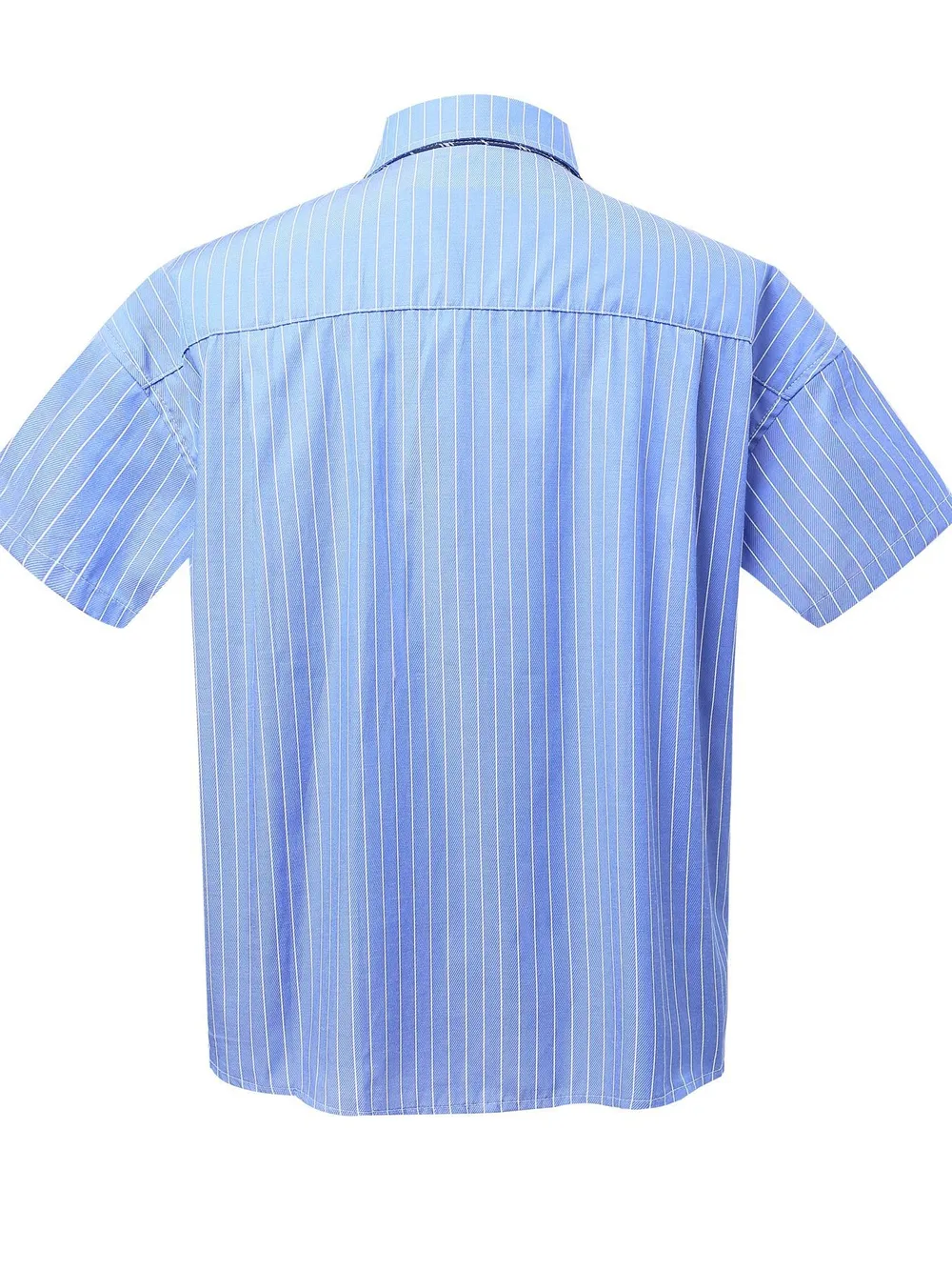 Men's Striped Short Sleeve Shirt, image 4