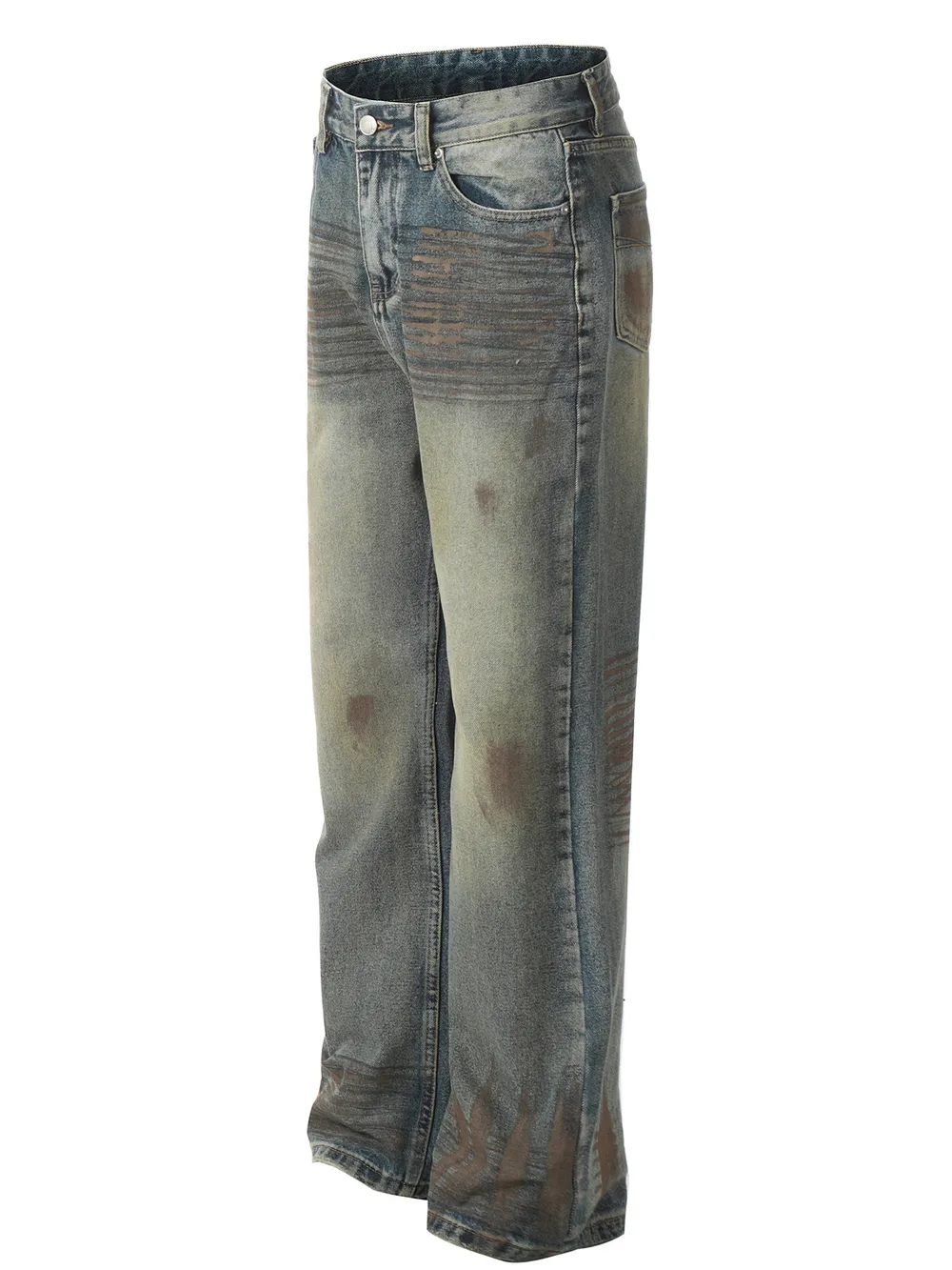 Men's Wide Leg Jeans, image 2
