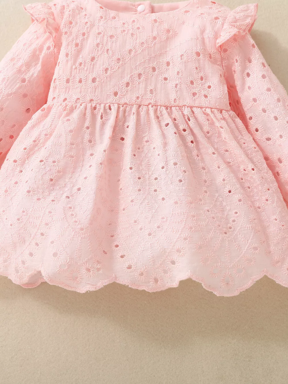 Children's Eyelet Embroidered Ruffled Top and Shorts Set, image 6