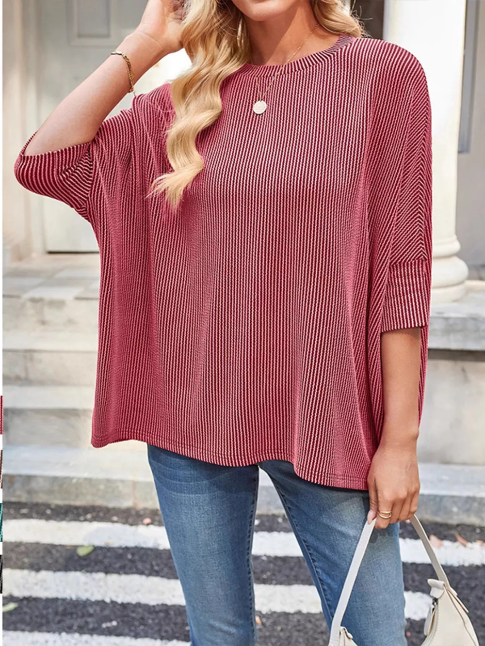 Relaxed Fit Half Sleeve T-Shirt, image 2