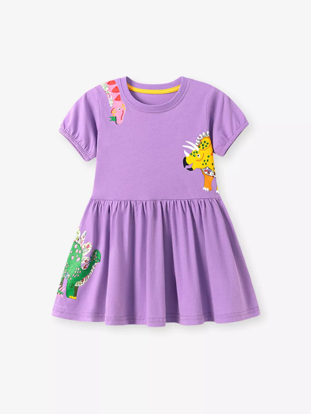 Children's Dinosaur Short Sleeve Dress, image 7
