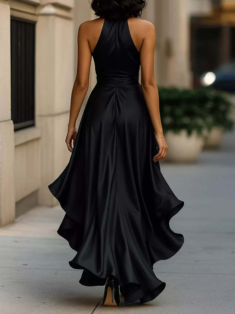 Ruffled Halter Neck Maxi Dress, image 17