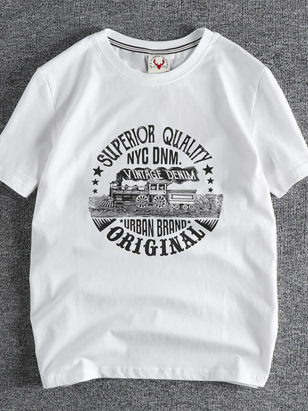 Men's Plus Size Graphic Round Neck Short Sleeve T-Shirt, image 4