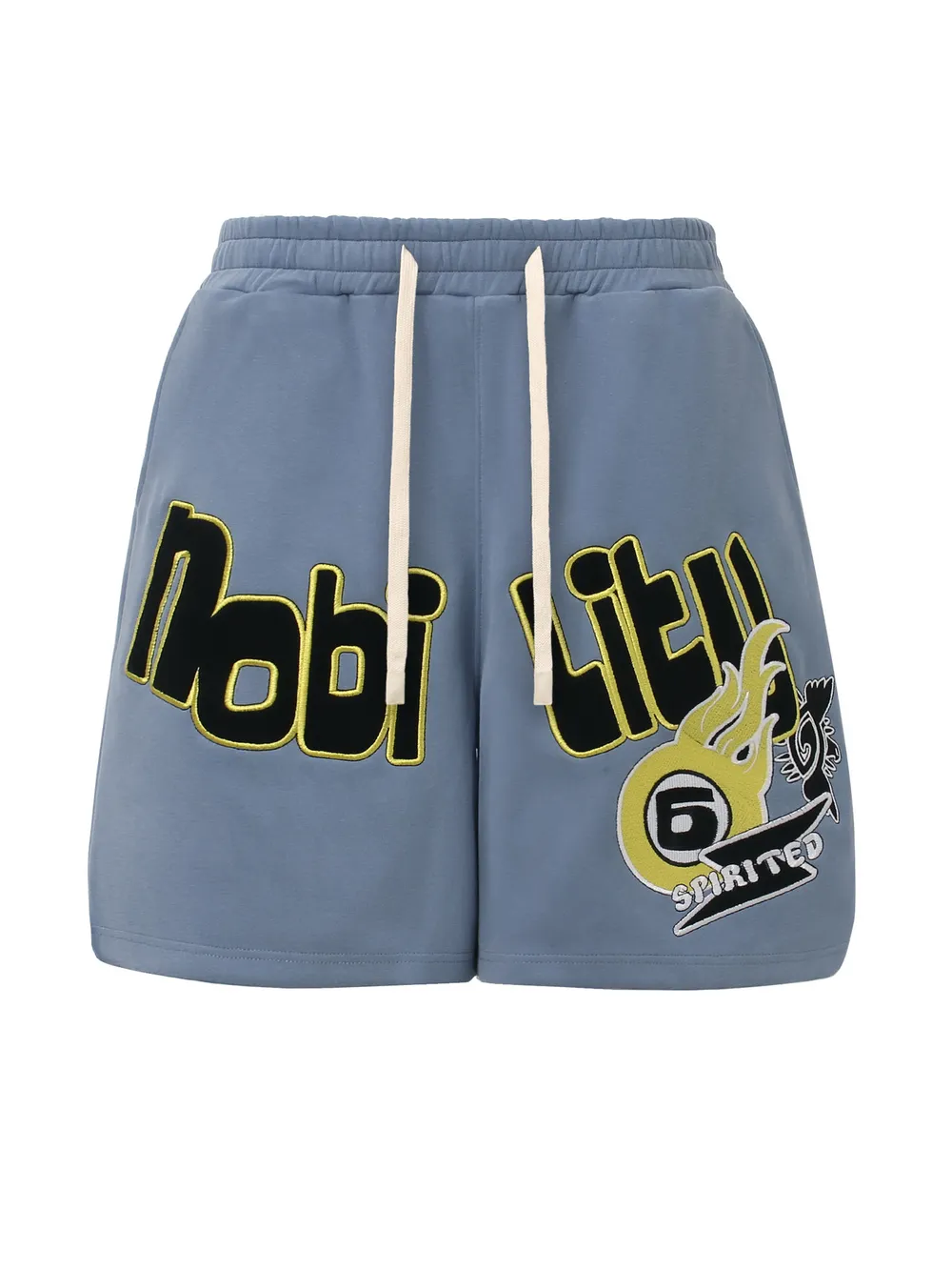 Men's Embroidered Drawstring Shorts
