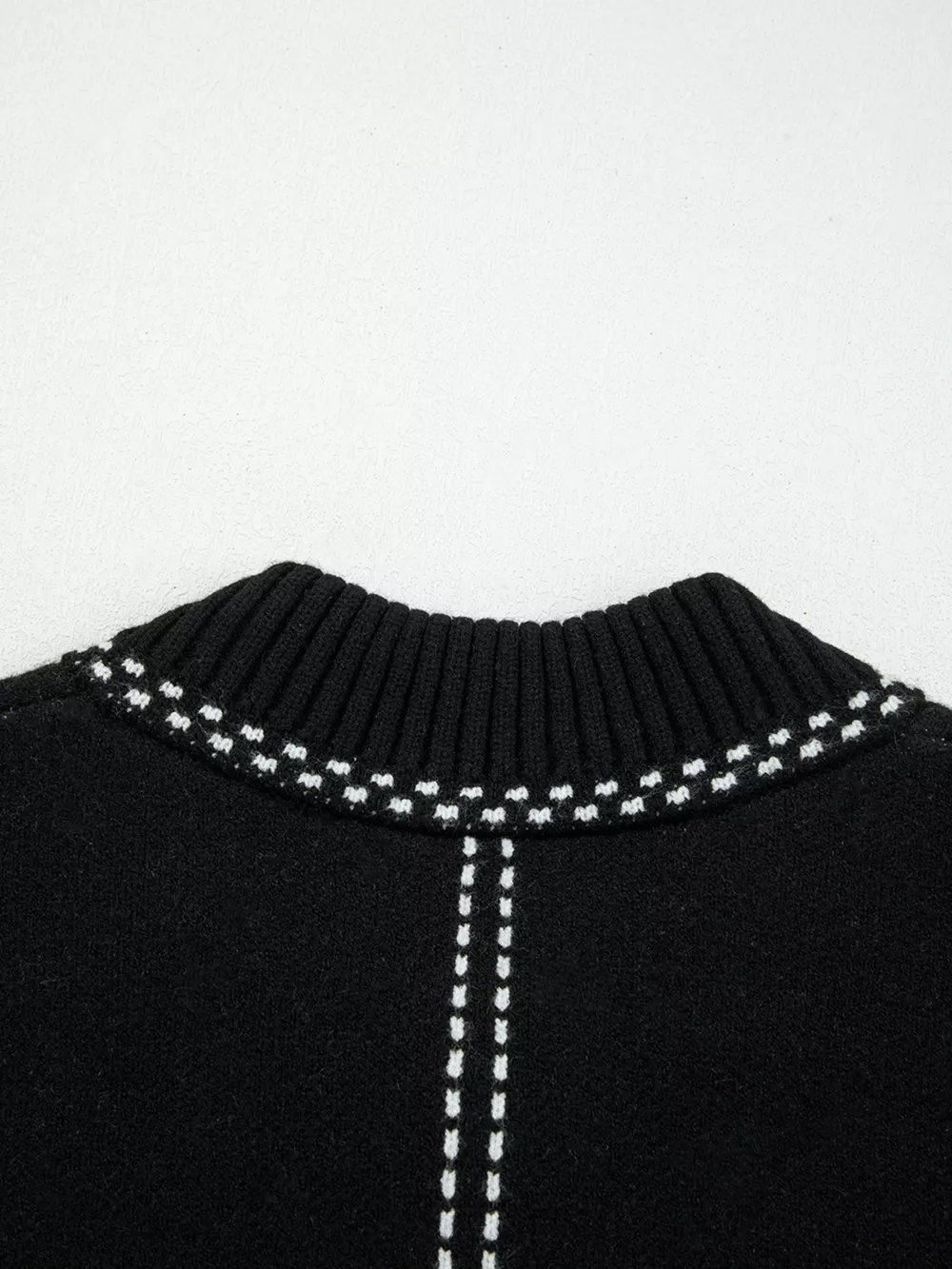 Contrast Trim Button up Sweater Cardigan, image 6