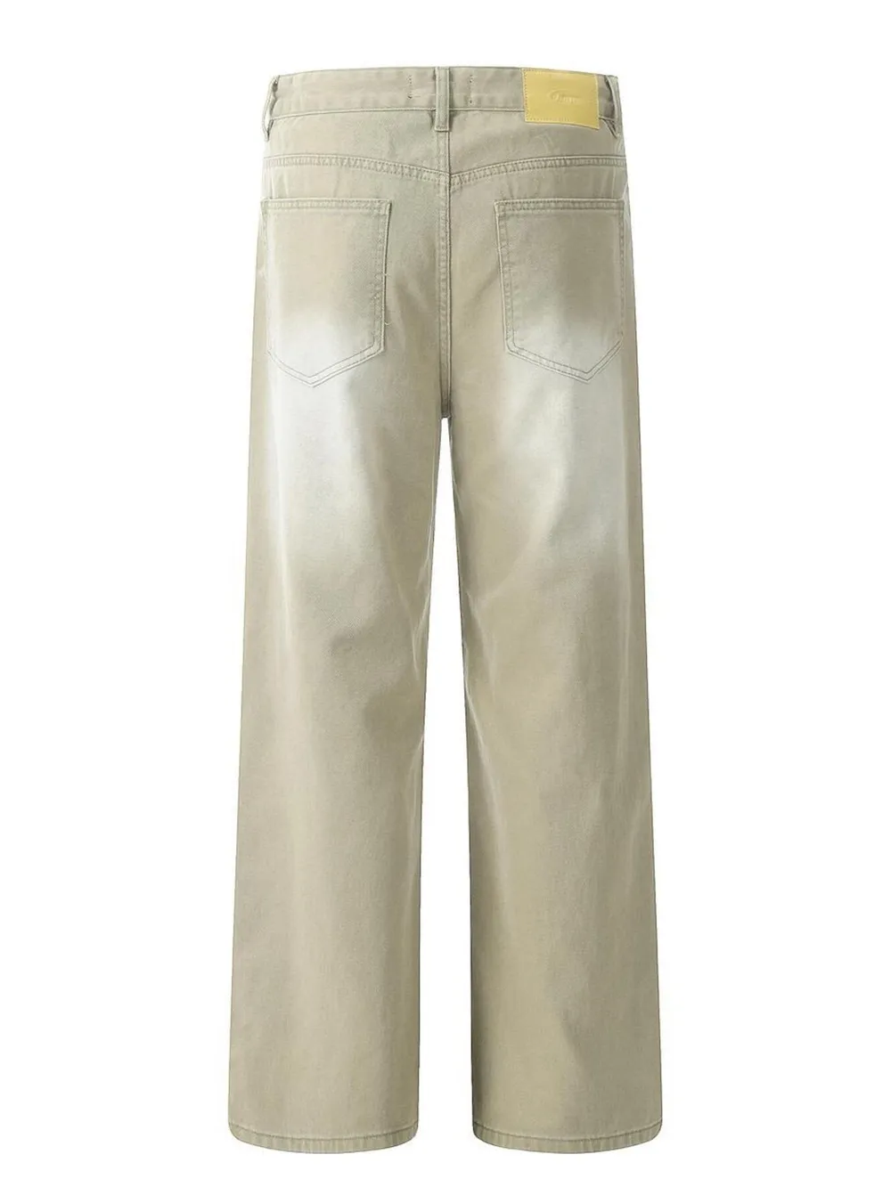Men's Wide Leg Wash Jeans, image 4
