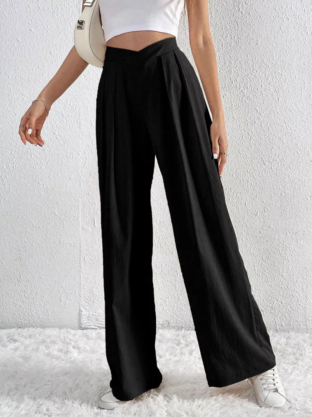 Pleated Wide Leg Pants, image 7