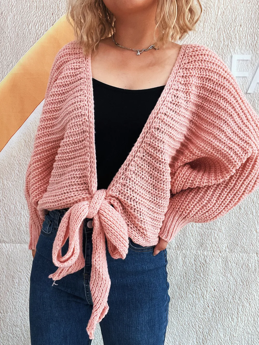 Tie Front Long Sleeve Cardigan, image 8