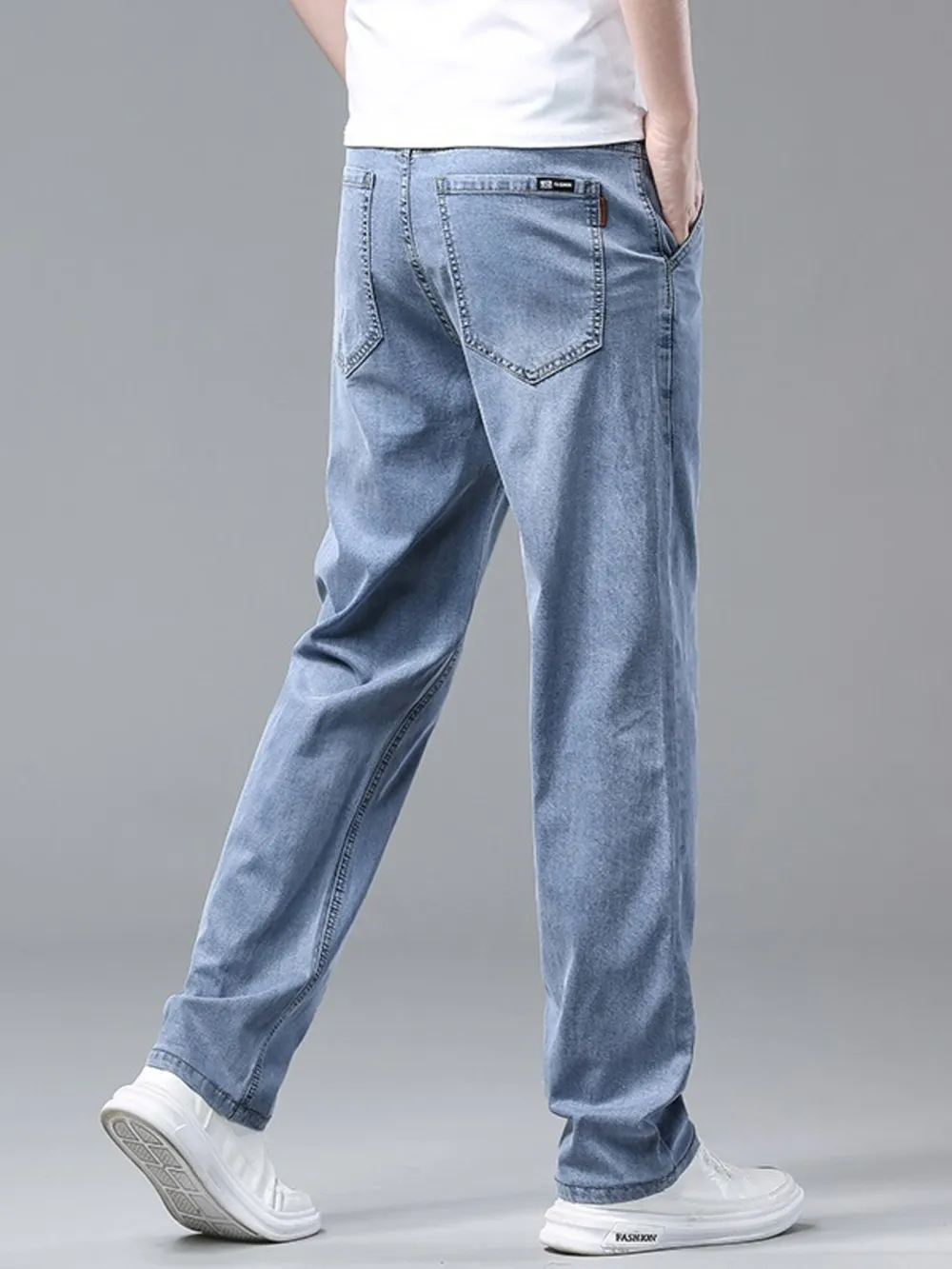 Men's Washed Straight Fit Comfort Pants, image 3