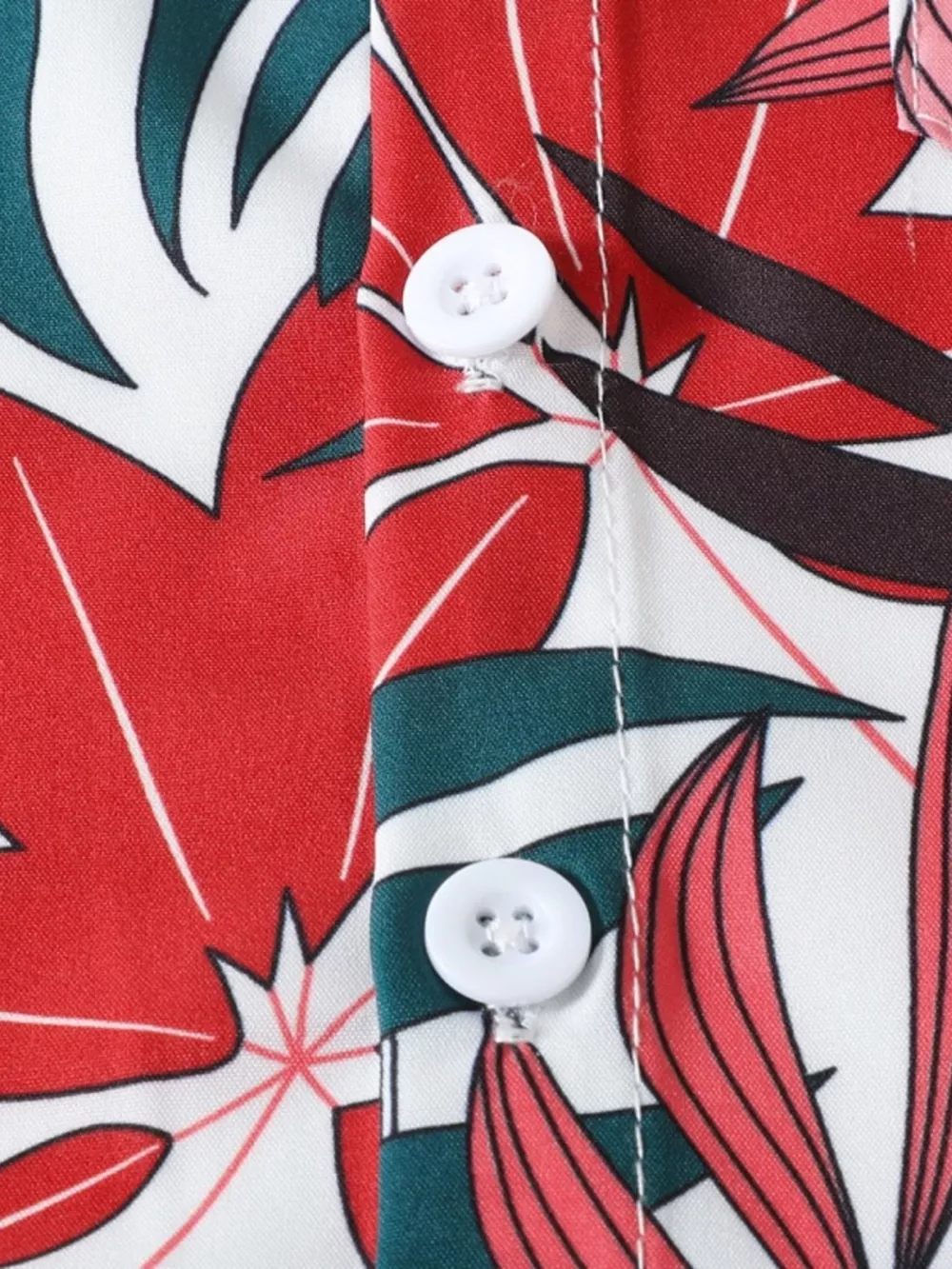 Children's Tropical Leaf Print Shirt & Shorts Set, image 4