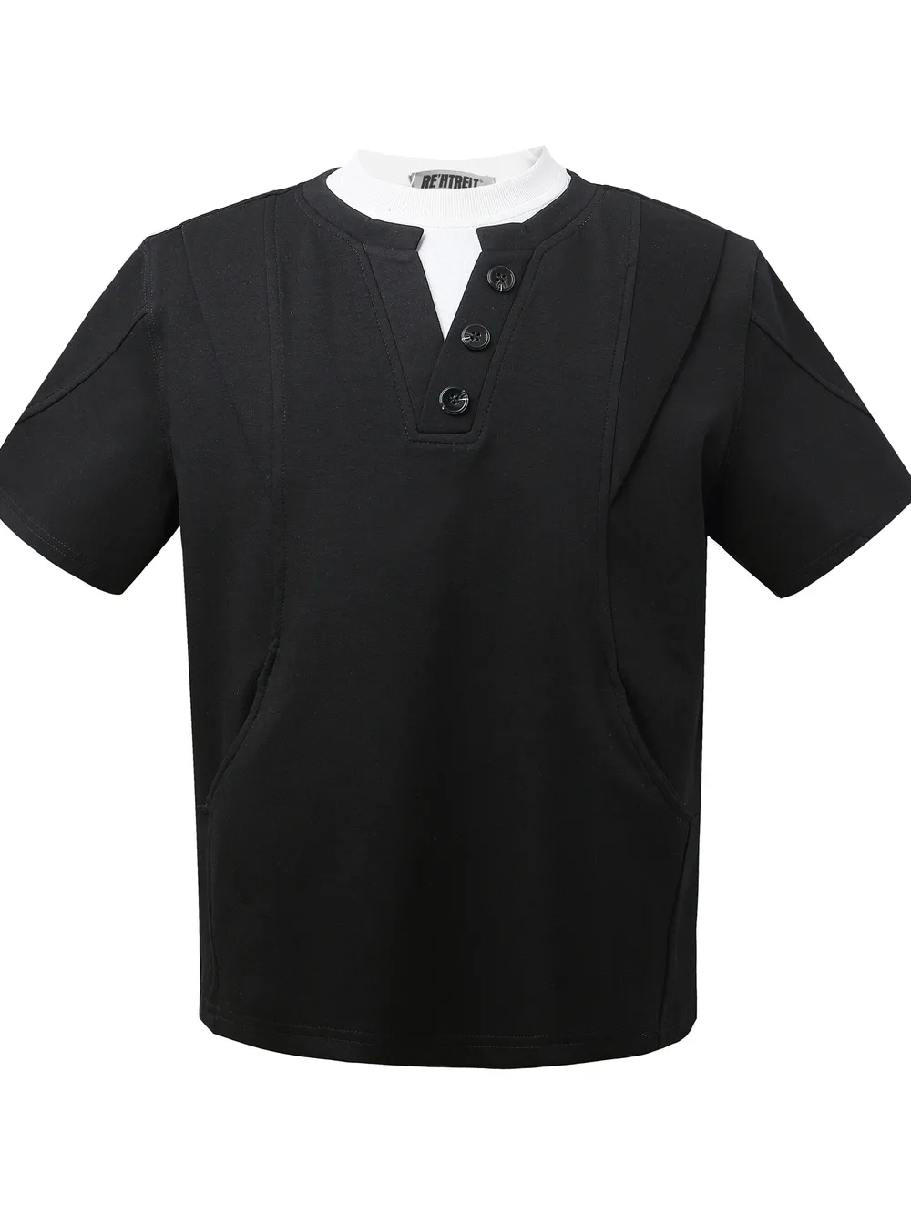 Men's Casual Henley Short Sleeve T-Shirt