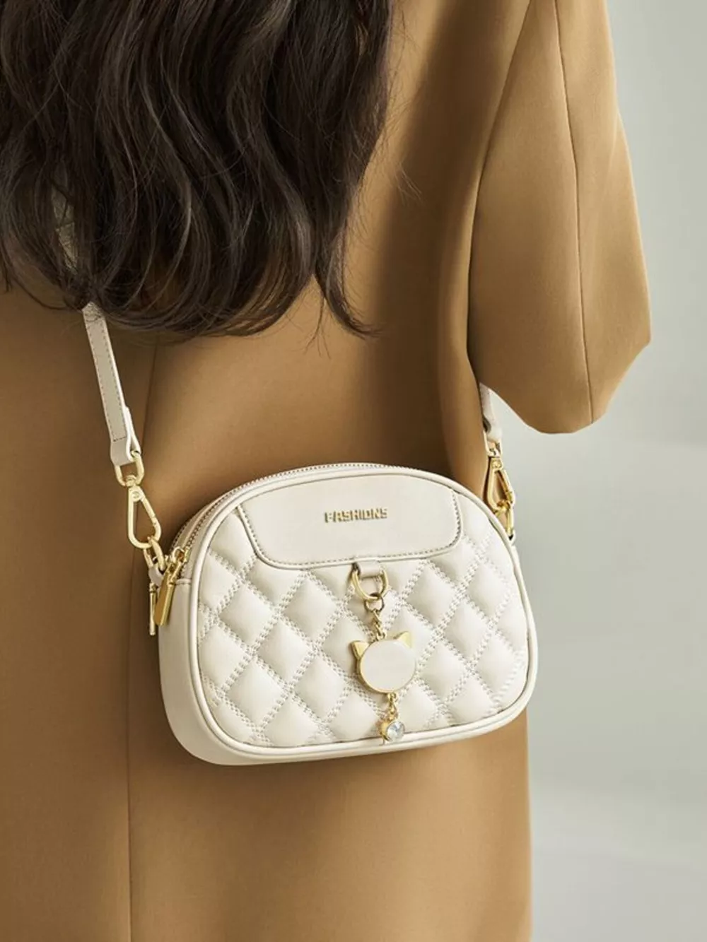 Quilted Leather Crossbody Bag, image 4