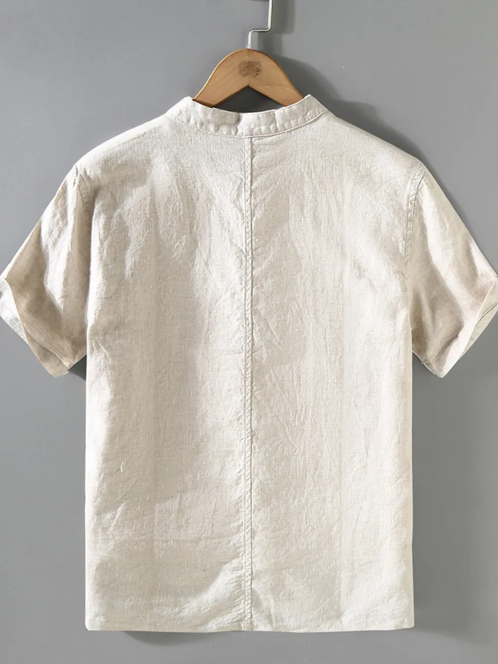 Men's Plus Size Button-Up Short Sleeve Casual Shirt, image 2