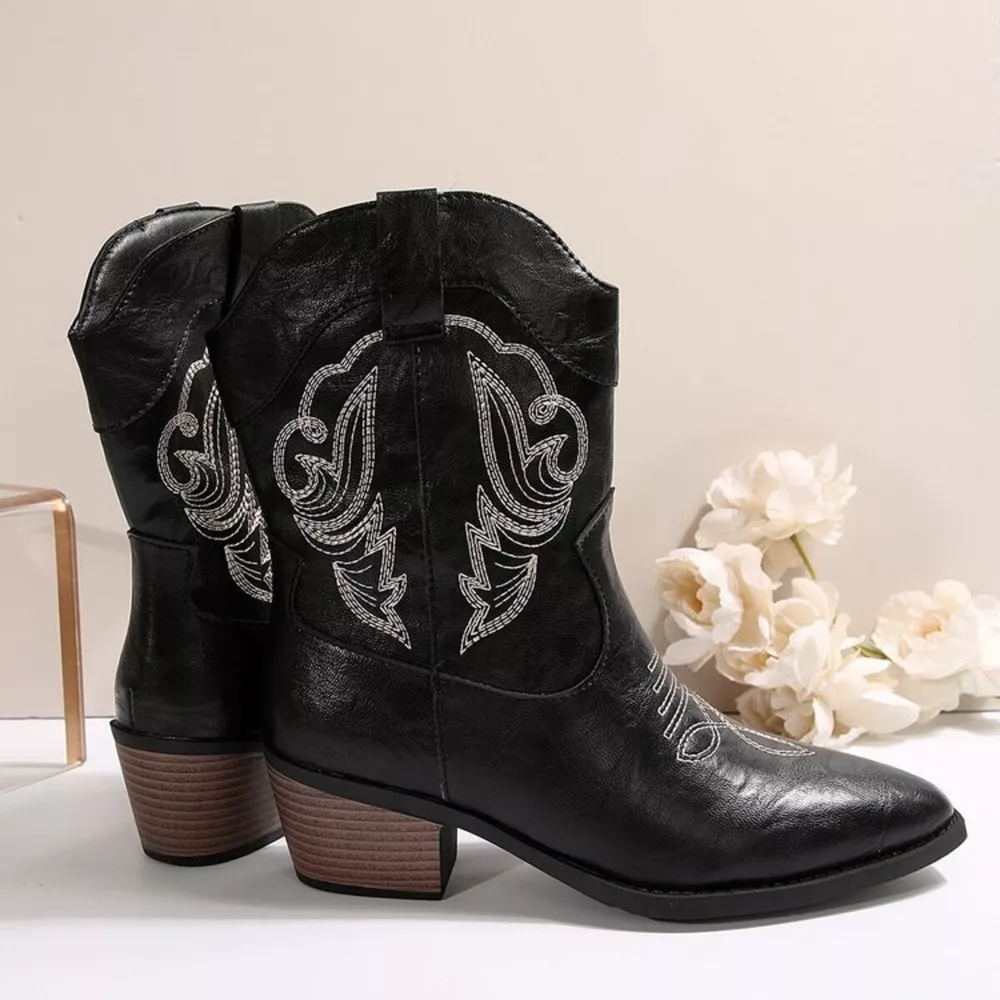 Western Cowboy Boots with Embroidered Design, image 4